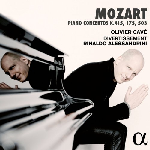 Olivier Cavé, Divertissement & Rinaldo Alessandrini - Mozart: Piano Concertos, K. 415, 175 & 503 (2016) [Hi-Res]
