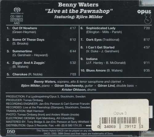 Benny Waters - Live At The Pawnshop (1976) [2000 SACD]