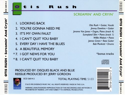 Otis Rush - Screamin' And Cryin' (1992) 