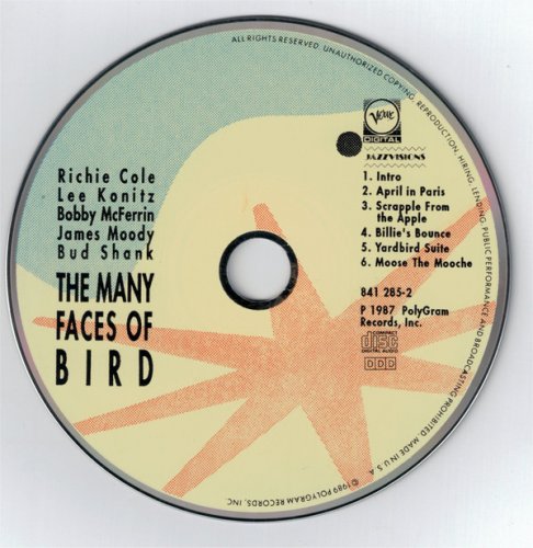 Bobby McFerrin & Richie Cole, Lee Konitz, James Moody, Bud Shank - The Many Faces Of Bird (1991)