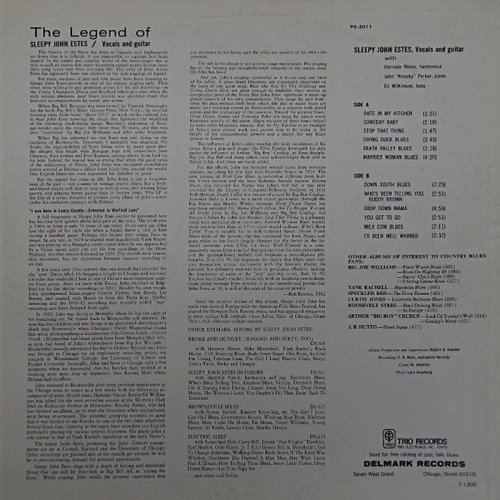 Sleepy John Estes - The Legend Of Sleepy John Estes [Japan LP] (1974)