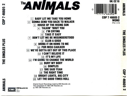 The Animals - The Singles Plus (1987)