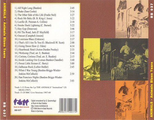 The Animals - Animals Blues Years (1999)