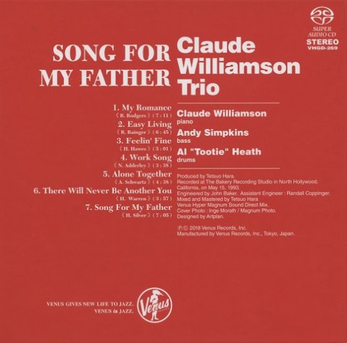 The Claude Williamson Trio - Song For My Father (1993) [2018 SACD]