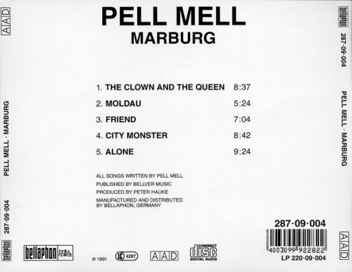  Pell Mell - Marburg (1972) [Reissue, 1991] Lossless
