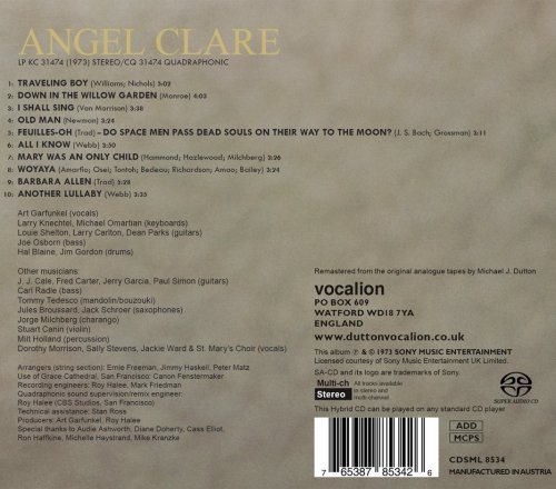 Art Garfunkel - Angel Clare (1973) [2018 SACD]