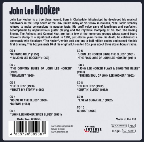 John Lee Hooker - 16 Original Albums & Bonus Tracks (2015)