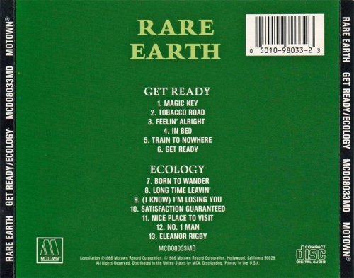 Rare Earth - Get Ready / Ecology (1986)