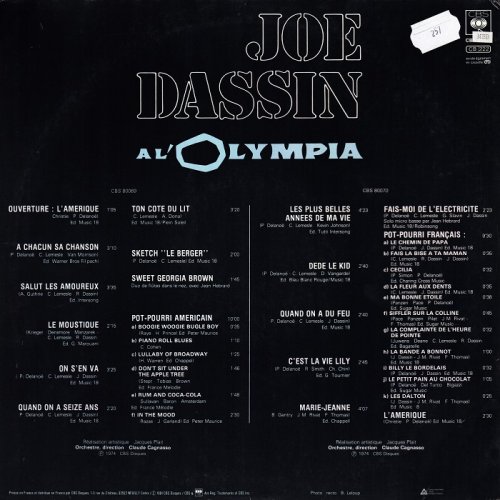 Joe Dassin - A L'Olympia [2 LP] (1974)