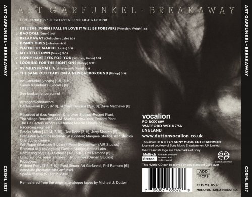 Art Garfunkel - Breakaway (1975) [2018 SACD]