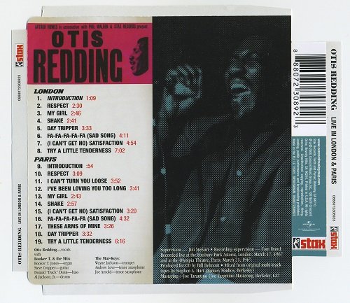 Otis Redding - Live! In London And Paris (1967/2008)