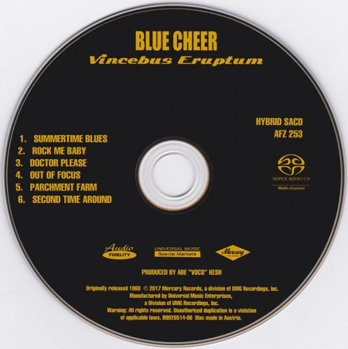 Blue Cheer - Vincebus Eruptum (Hybrid SACD MFSL) (2017)