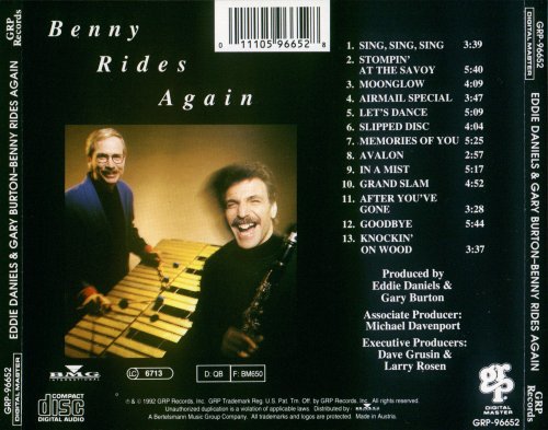 Eddie Daniels and Gary Burton - Benny Rides Again (1992) Lossless