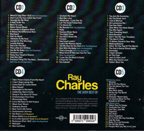 Ray Charles - The Very Best Of Ray Charles (5 CD Box Set) (2014) 320 kbps