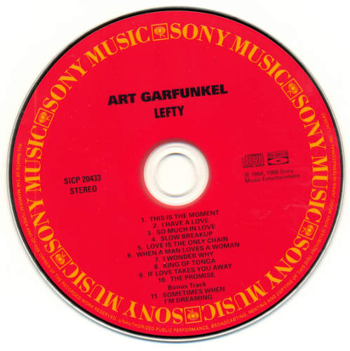 Art Garfunkel - Lefty (Japan Blu-spec CD) (2012)