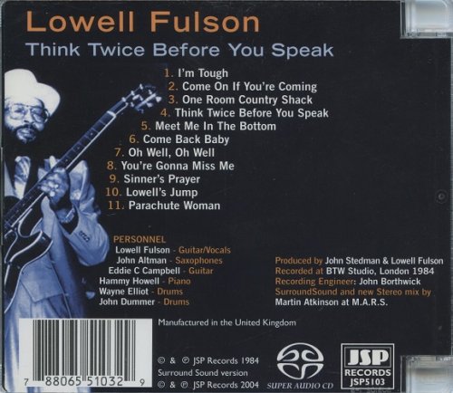 Lowell Fulson - Think Twice Before You Speak (1984) [2004 SACD]