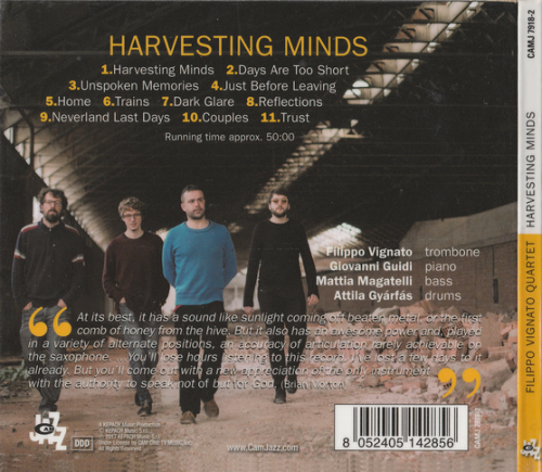 Filippo Vignato Quartet - Harvesting Minds (2017)