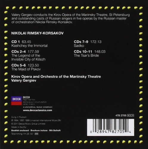 Valery Gergiev & Kirov Orchestra - Rimsky-Korsakov: 5 Operas (2011)