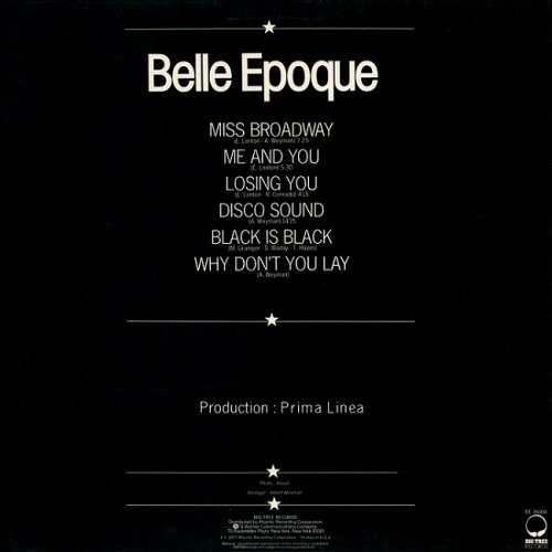 Belle Epoque - Miss Broadway [LP] (1977)