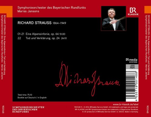 Symphonieorchester des Bayerischen Rundfunks, Mariss Jansons - Strauss: Eine Alpensinfonie (2017) [HDTracks]