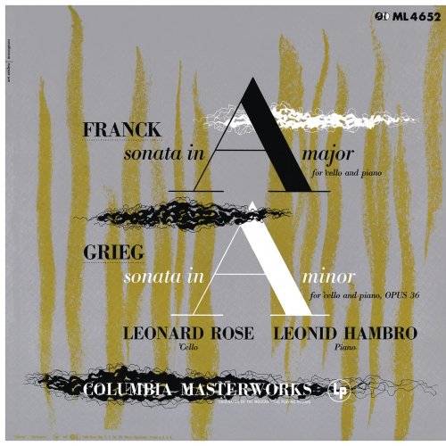 Leonard Rose - Franck: Cello Sonata in A Major, FWV 8 & Grieg: Cello Sonata in A Minor, Op. 36 (1953/2018) [Hi-Res]
