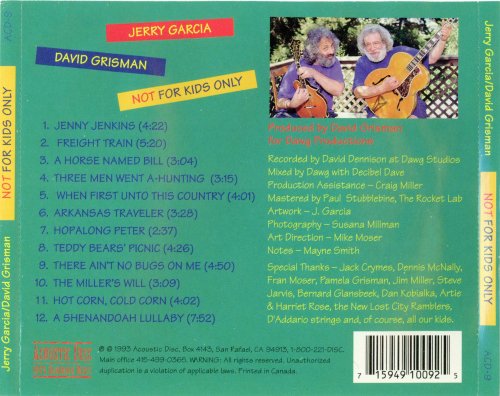 Jerry Garcia & David Grisman - Not For Kids Only (1993)