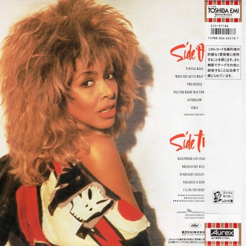 Tina Turner - Break Every Rule [Japan LP] (1986)
