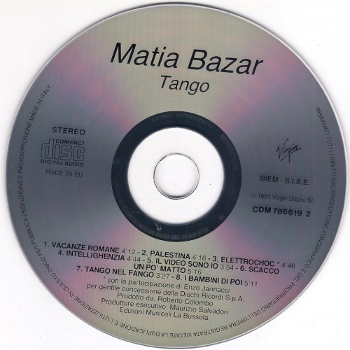 Matia Bazar - Tango (1983) {1991, Reissue} CD-Rip