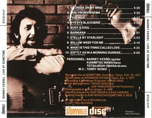 Barney Kessel -  Live at Sometime (1977)