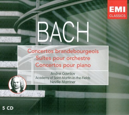Andrey Gavrilov, Academy of Saint-Martin-in-the-Fields, Neville Marriner - J.S. Bach: Concertos & Suites (5CD) (2006)