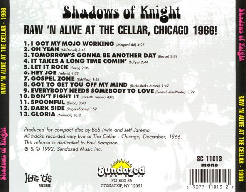 Shadows of Knight - Raw 'N Alive at the Cellar (1992)