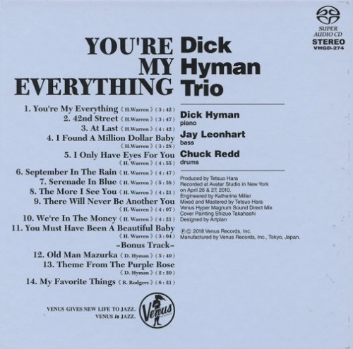 Dick Hyman Trio - You're My Everything: The Music of Harry Warren (2010) [2018 SACD]