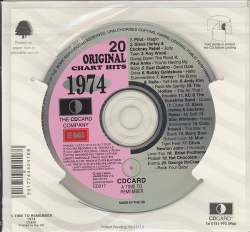 VA - 20 Original Chart Hits 1974 (1996)