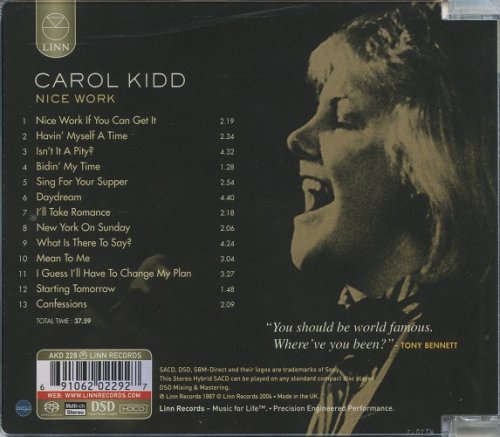 Carol Kidd - Nice Work (1987) [2004 SACD]