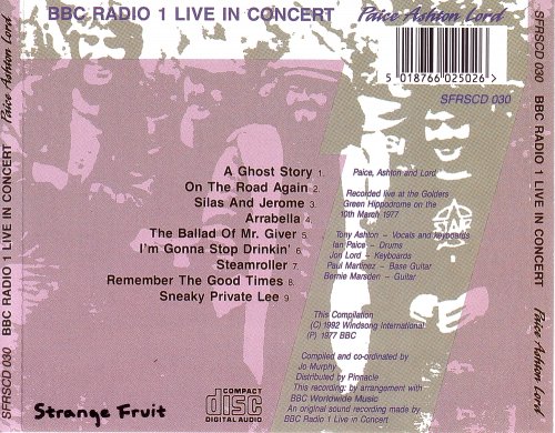 Paice Ashton Lord - BBC Radio 1 Live In Concert (1997)