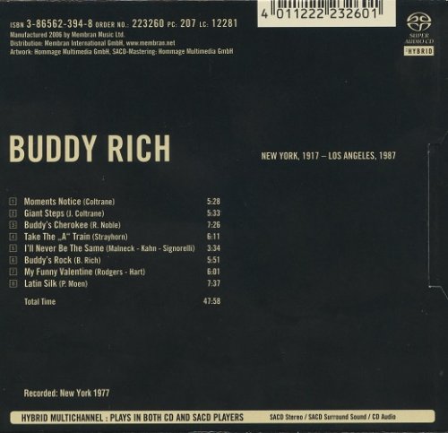 Buddy Rich - Supreme Jazz (2006) [SACD]