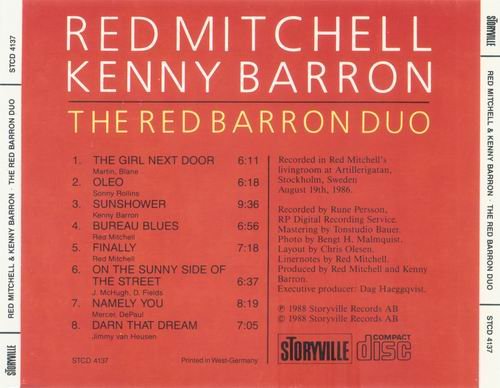 Red Mitchell, Kenny Barron - The Red Barron Duo (1986)