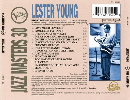Lester Young - Verve Jazz Masters 30 (1994)