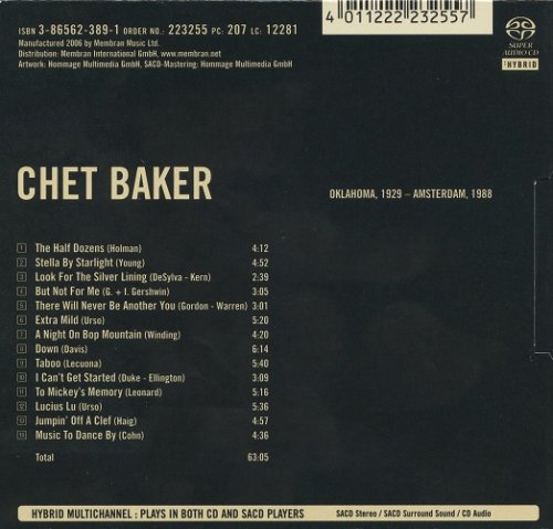 Chet Baker - Supreme Jazz (2006) [SACD]
