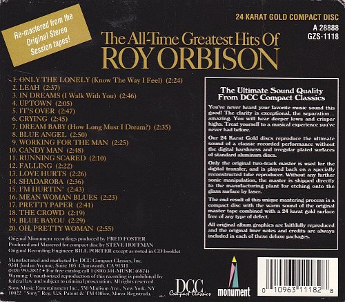 Roy Orbison - The All Time Greatest Hits (1997) CD-Rip