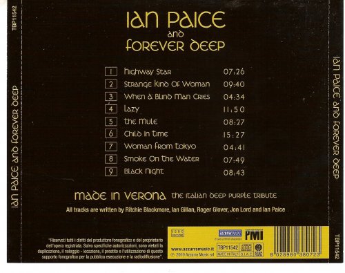 Ian Paice and Forever Deep - Made in Verona: The Italian Deep Purple Tribute (2010)