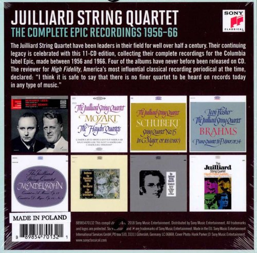 Juilliard String Quartet - The Complete Epic Recordings (1956-1966) [2018]