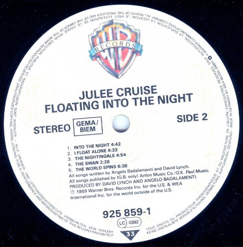 Julee Cruise - Floating Into The Night (1989) LP