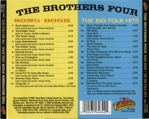 The Brothers Four - Song Book & The Big Folk Hits (2000)