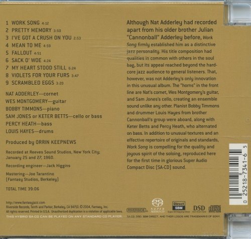 Nat Adderley ‎- Work Song (1960) [2004 SACD]