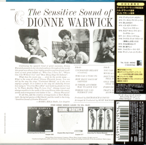 Dionne Warwick - The Sensitive Sound Of Dionne Warwick (Japan Mini LP) (2013)