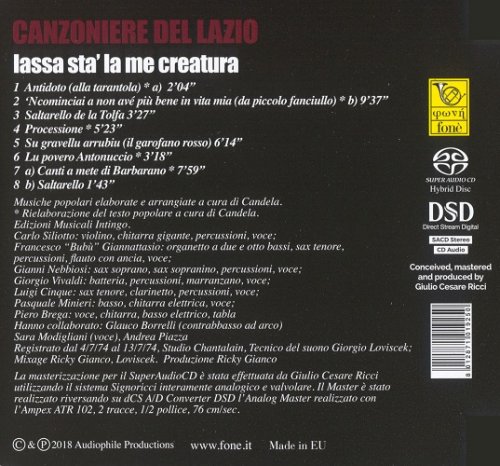 Canzoniere Del Lazio - Lassa Sta' La Me Creatura (1974) [2018 SACD]