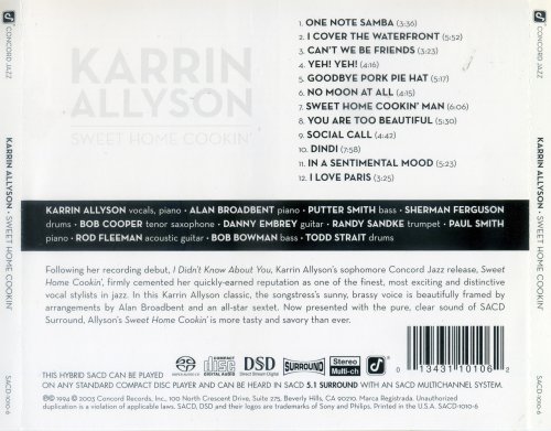 Karrin Allyson - Sweet Home Cookin' (2003)