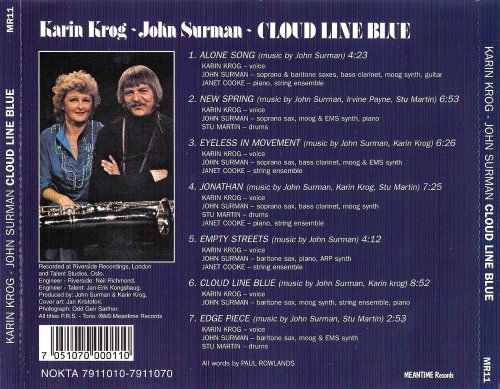 Karin Krog John Surman - Cloud Line Blue (1978) FLAC