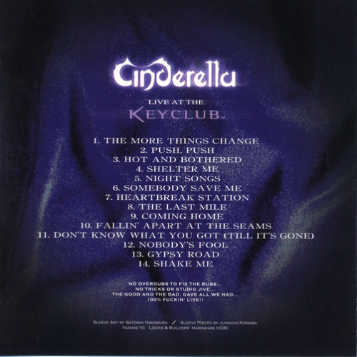 Cinderella - Live At The Keyclub (Japan SHM-CD) (2008)